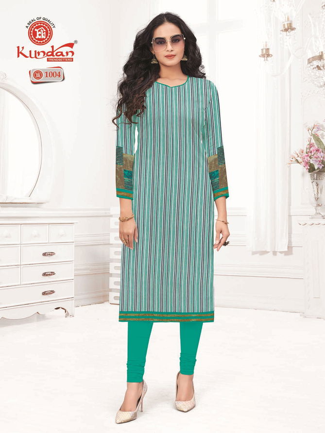 Malang Vol 1 By Kundan Daily Wear Cotton Straight Cut Kurti Wholesale Online